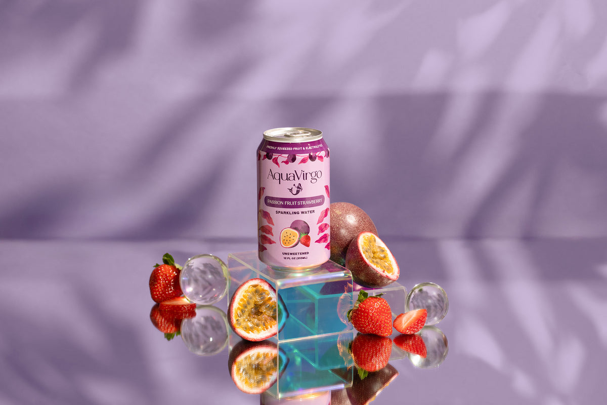 Passion Fruit Strawberry Sparkling Water