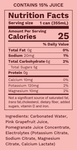 Pink Grapefruit Sparkling Water